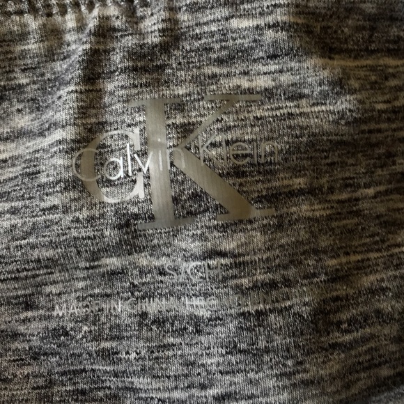 Calvin Klein Gray Crisscross Cropped Leggings Sz S - Picture 7 of 7